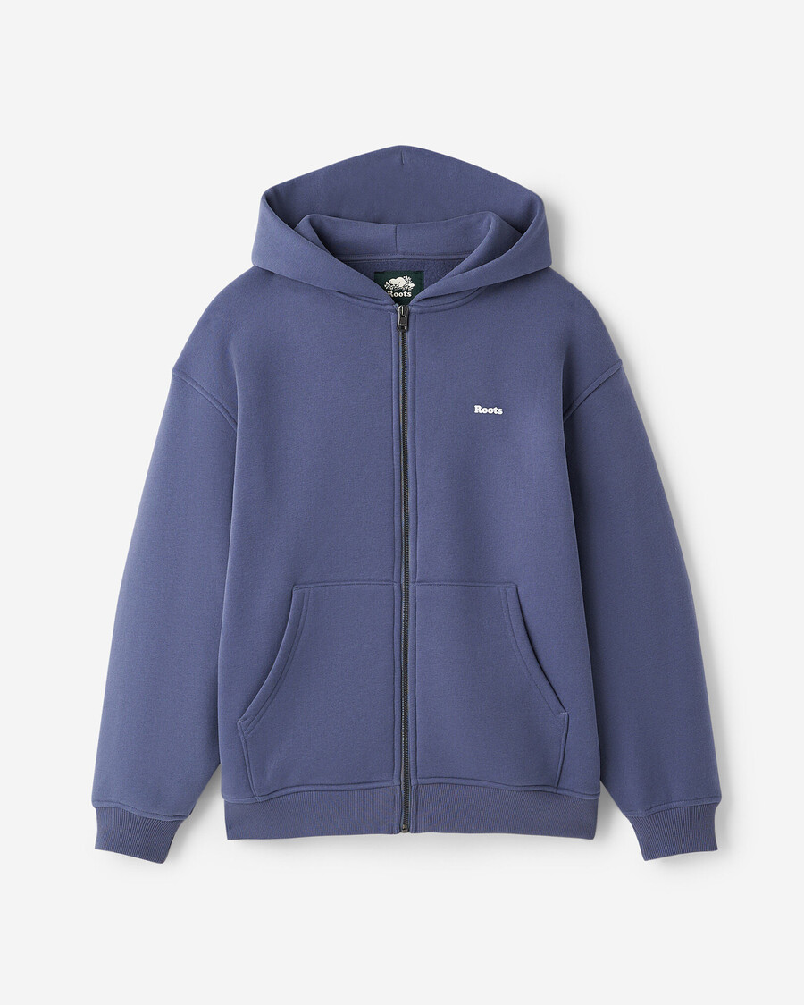 sudadera con capucha y cremallera completa cloud long