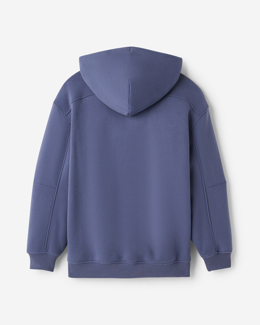 sudadera con capucha y cremallera completa cloud long