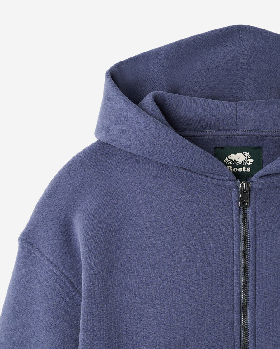 sudadera con capucha y cremallera completa cloud long