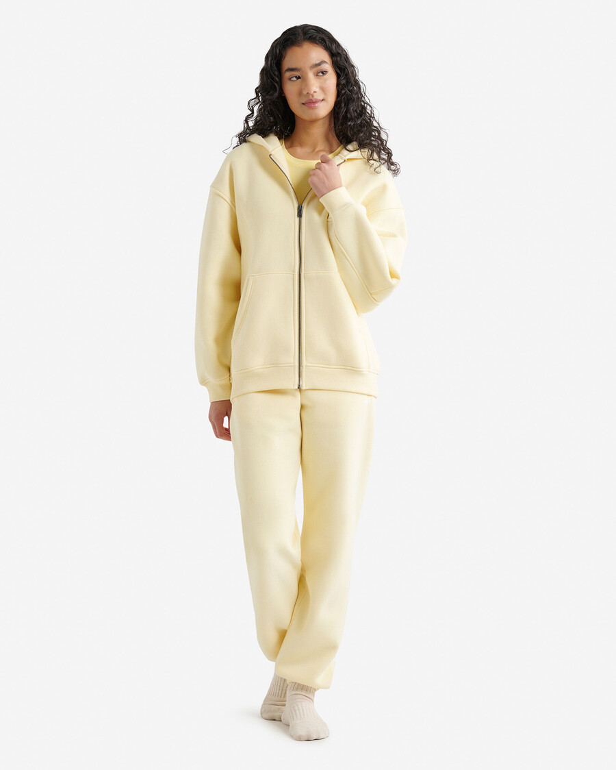 sudadera con capucha y cremallera completa cloud long