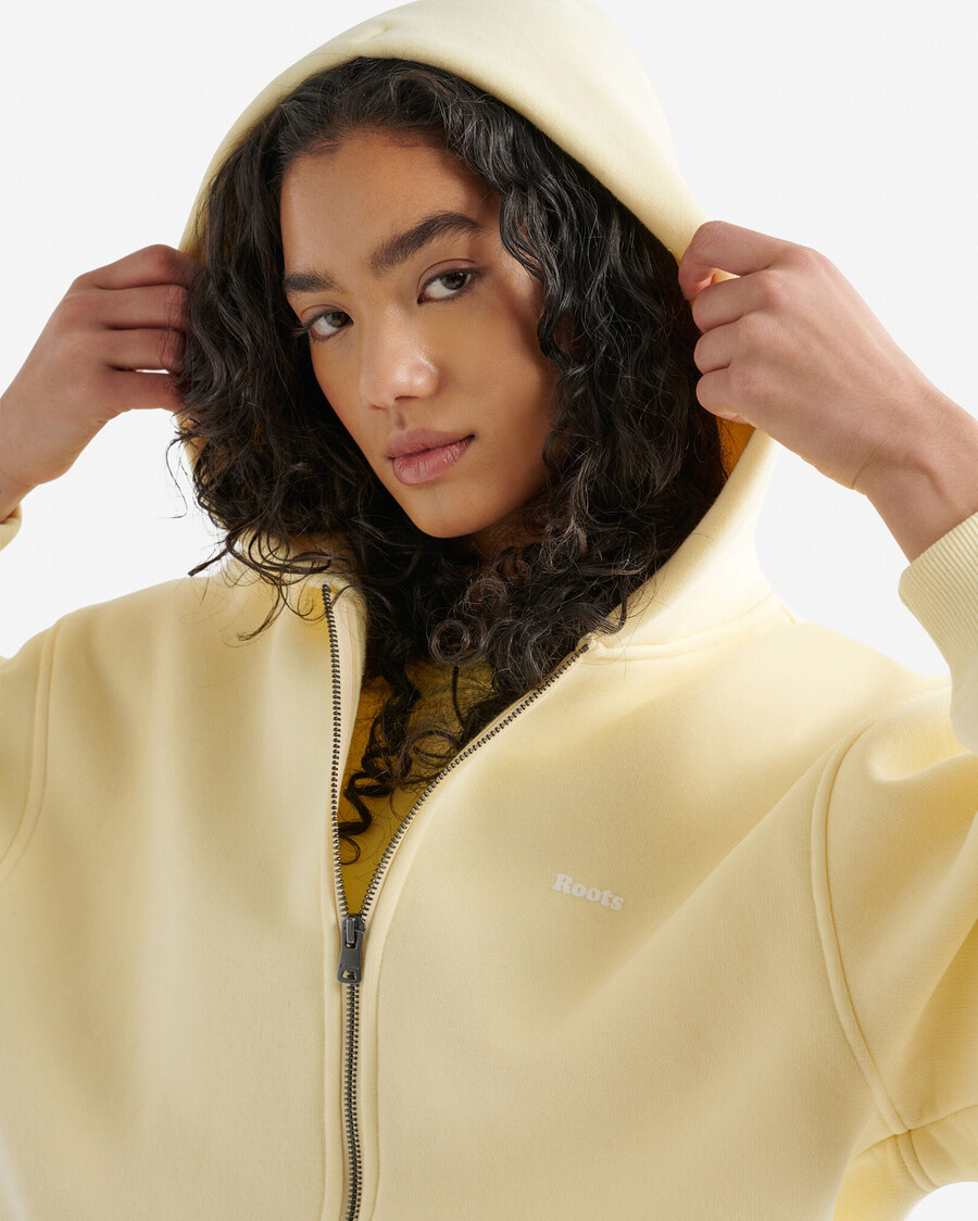 sudadera con capucha y cremallera completa cloud long