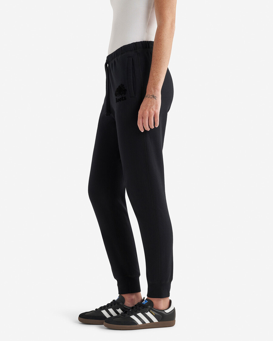 pantalón deportivo orgánico original con puños ajustados alto entrepierna de 82 cm