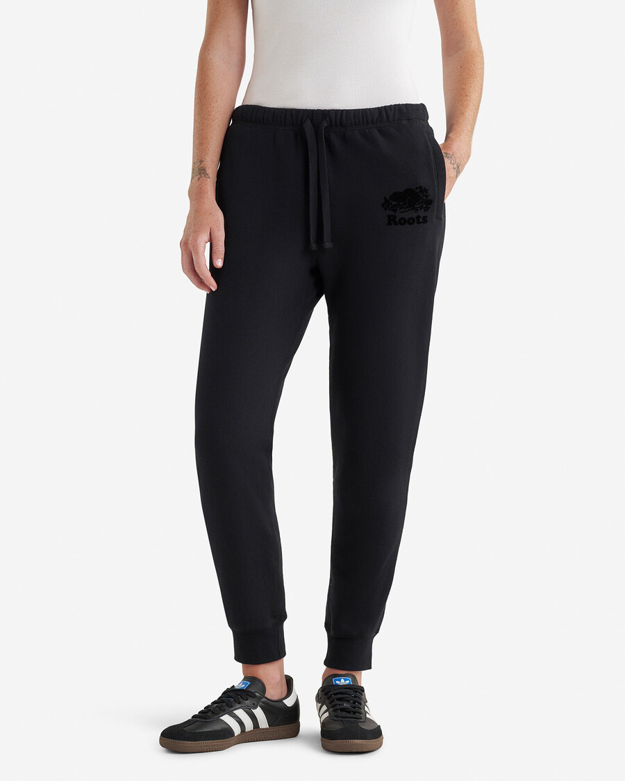 pantalón deportivo orgánico original con puños ajustados entrepierna de 66 cm