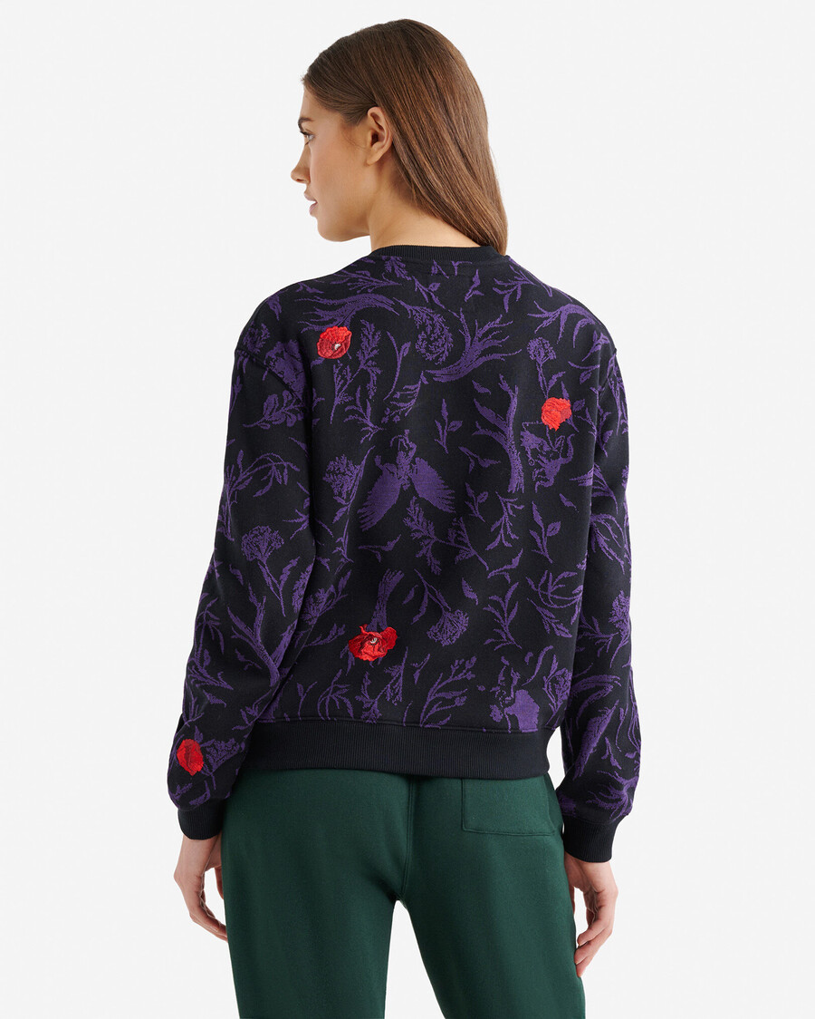 sudadera con estampado floral roots x wicked