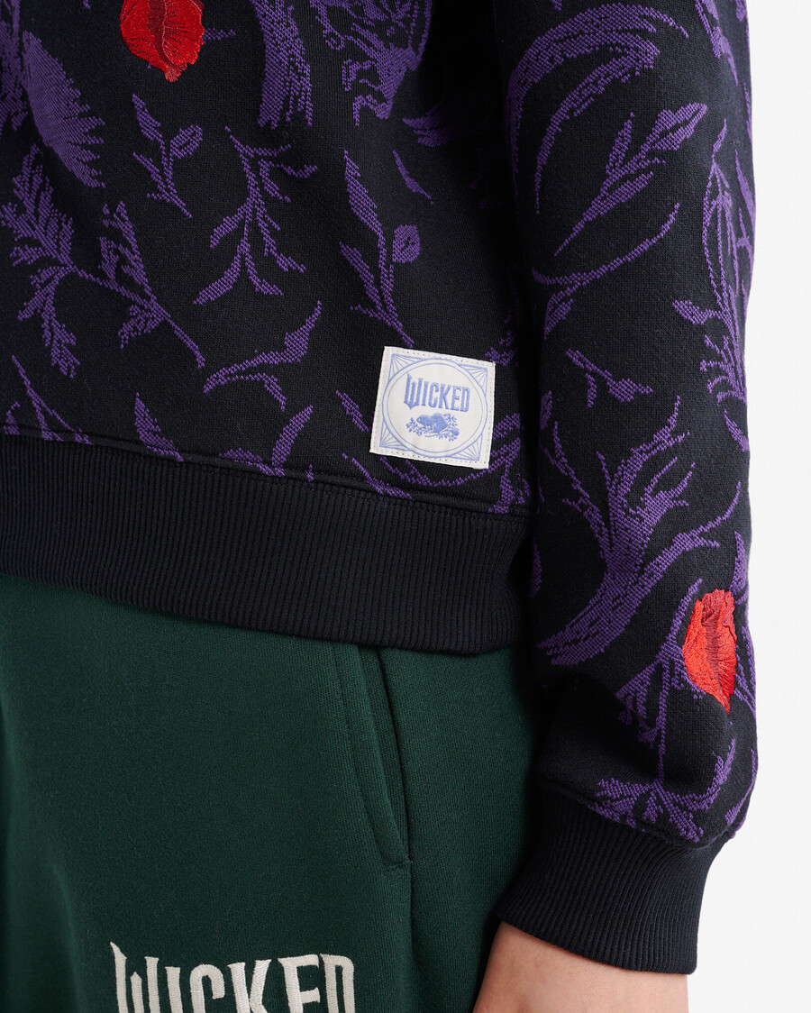 sudadera con estampado floral roots x wicked