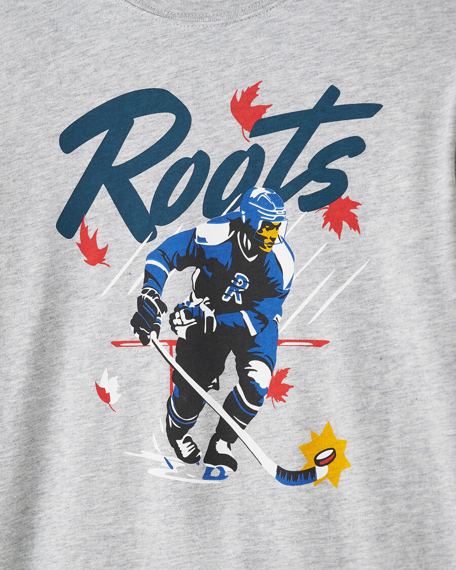 camiseta de manga larga de hockey para niños