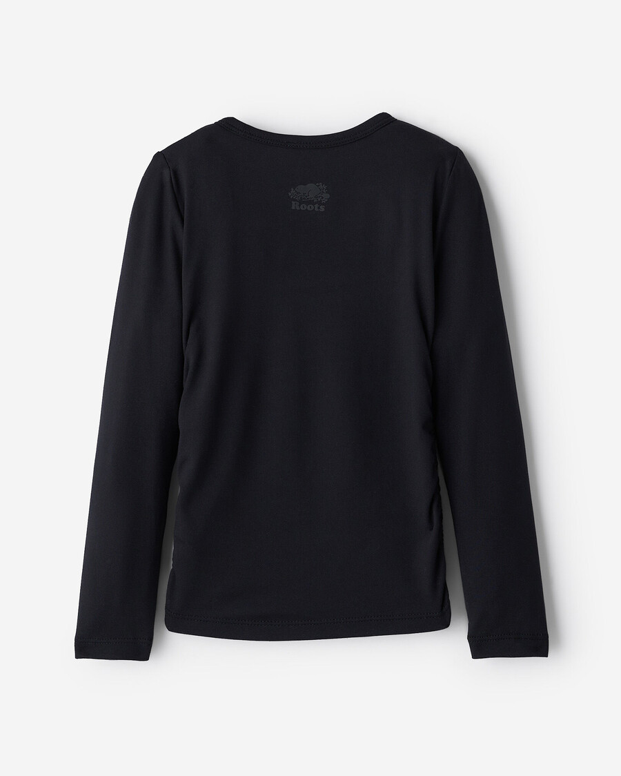camiseta deportiva ajustada para niñas pequeñas