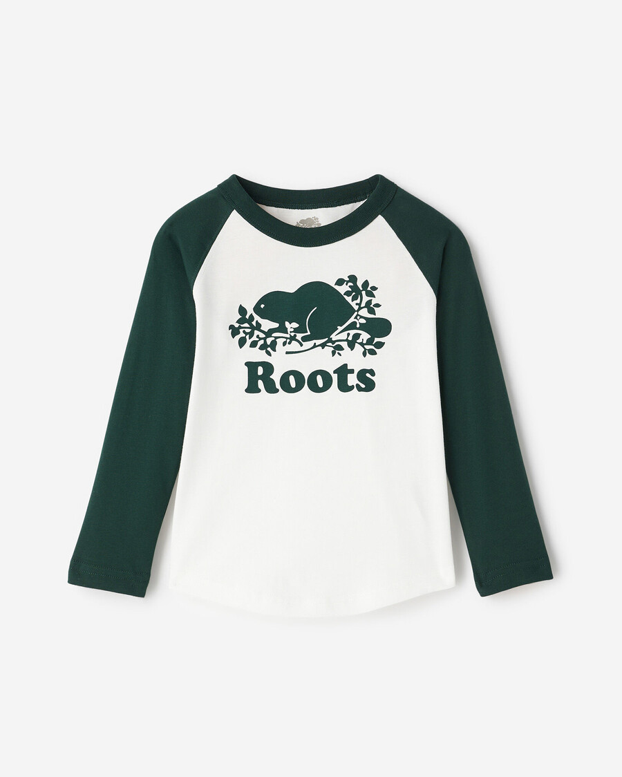 camiseta de béisbol orgánica cooper para niños pequeños