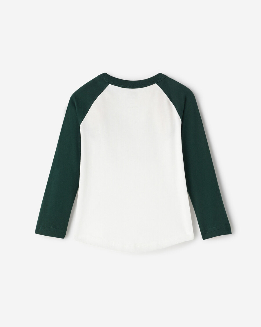 camiseta de béisbol orgánica cooper para niños pequeños
