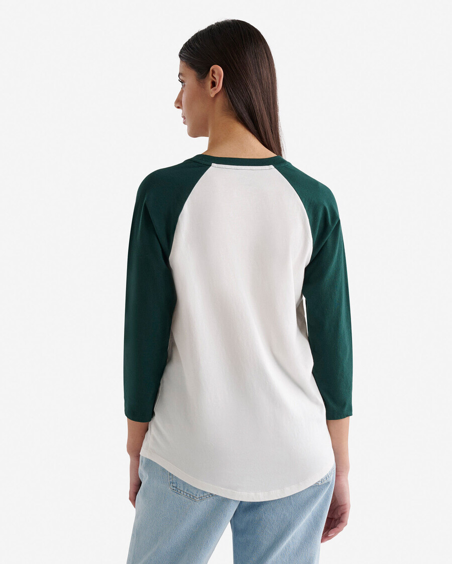 camiseta de béisbol orgánica cooper para mujer