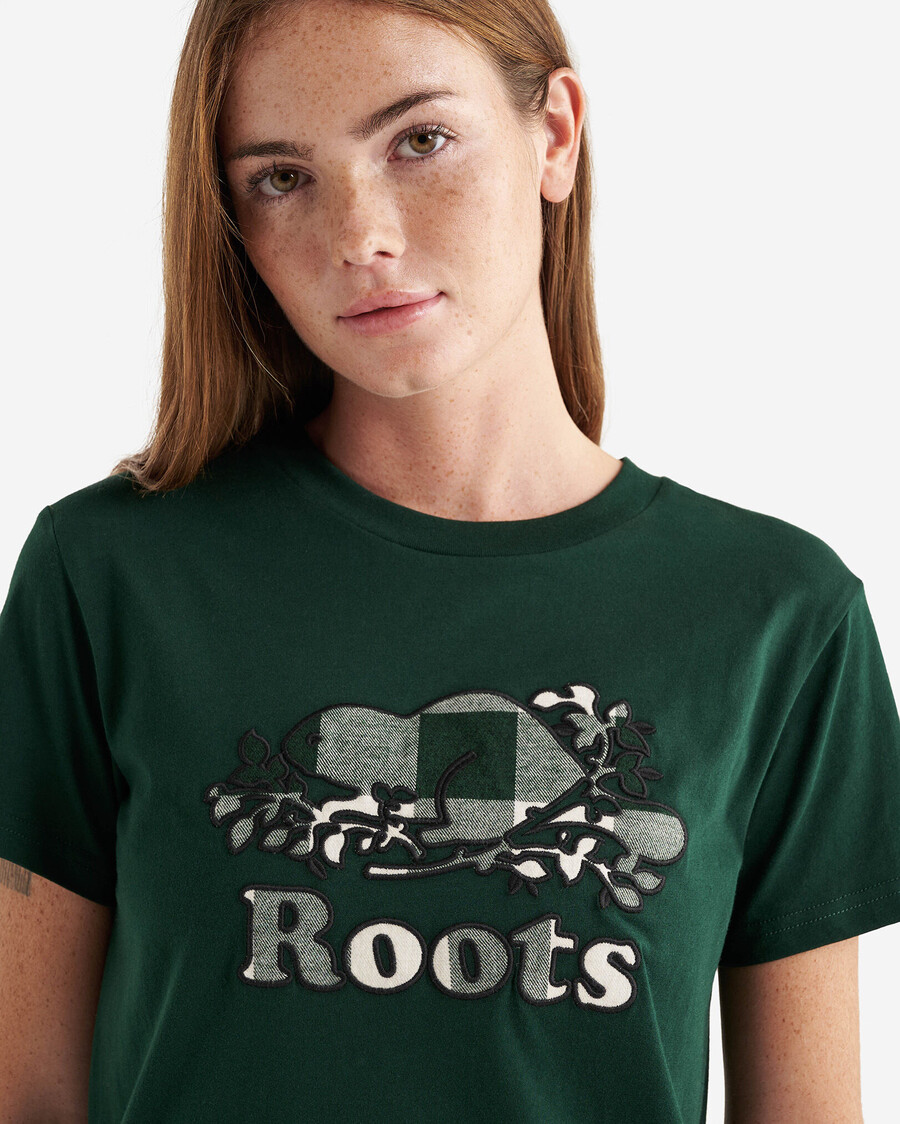 camiseta a cuadros cooper para mujer
