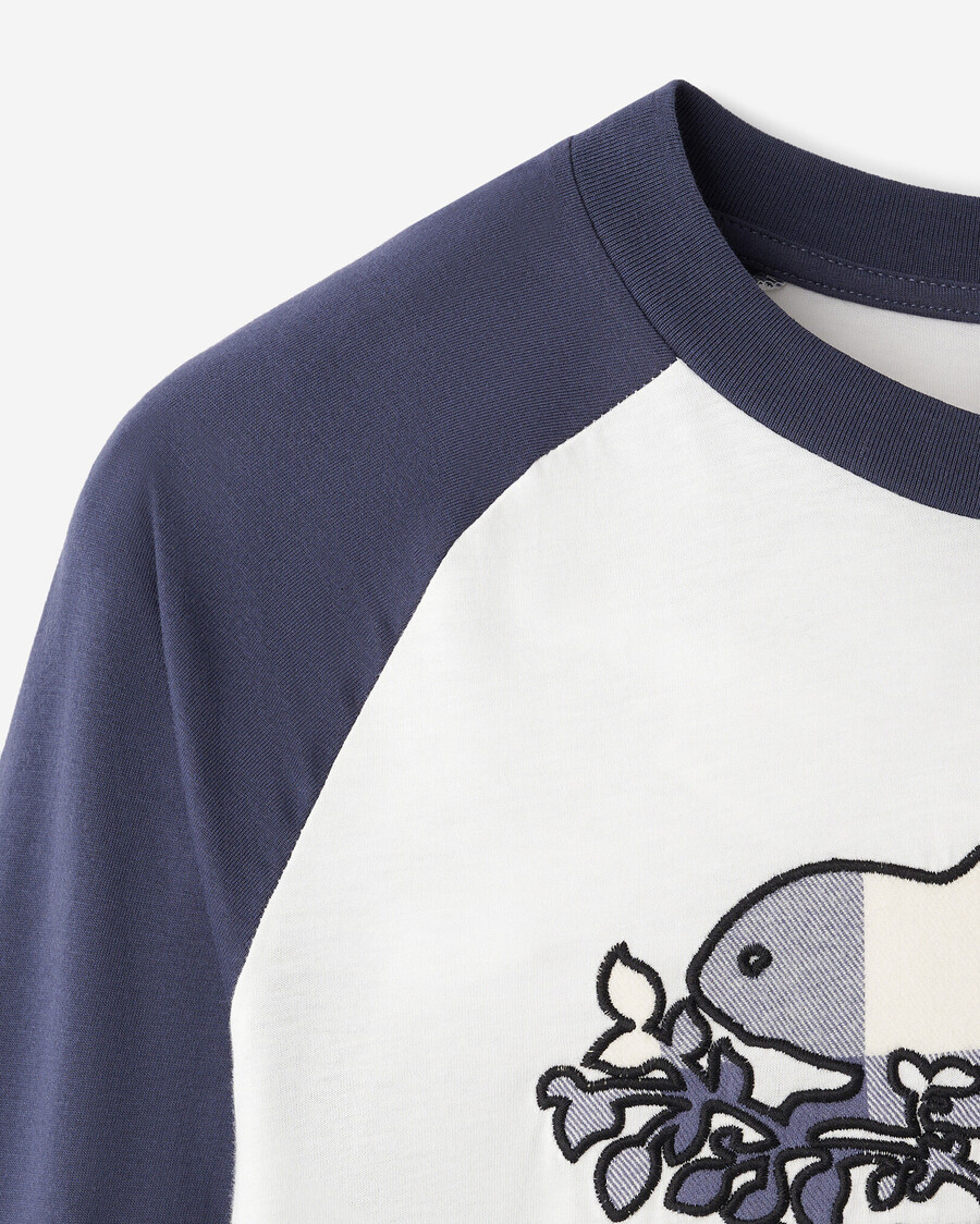 camiseta de manga larga a cuadros cooper para mujer