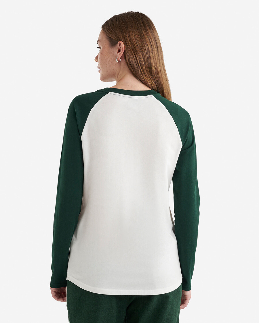 camiseta de manga larga a cuadros cooper para mujer