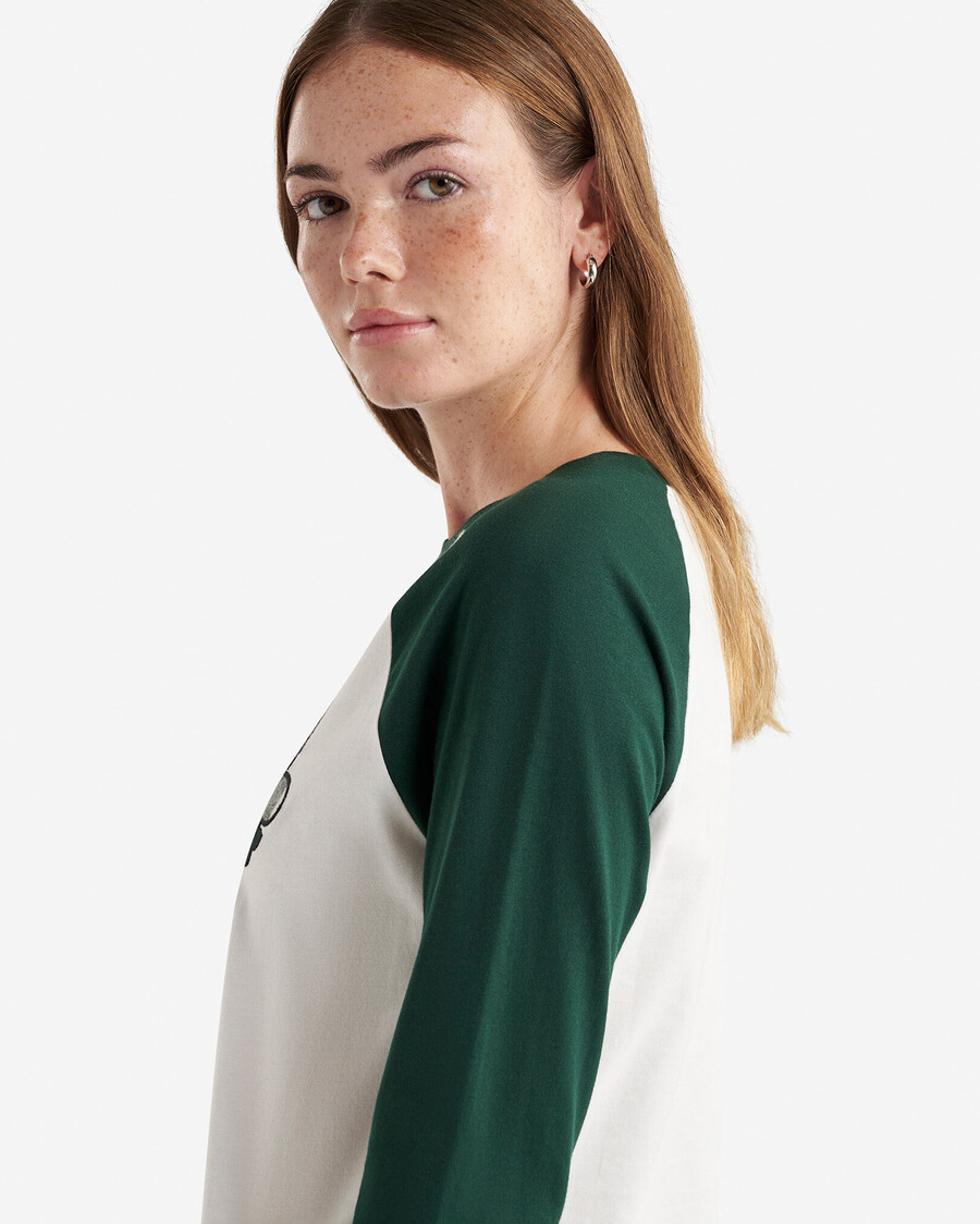 camiseta de manga larga a cuadros cooper para mujer