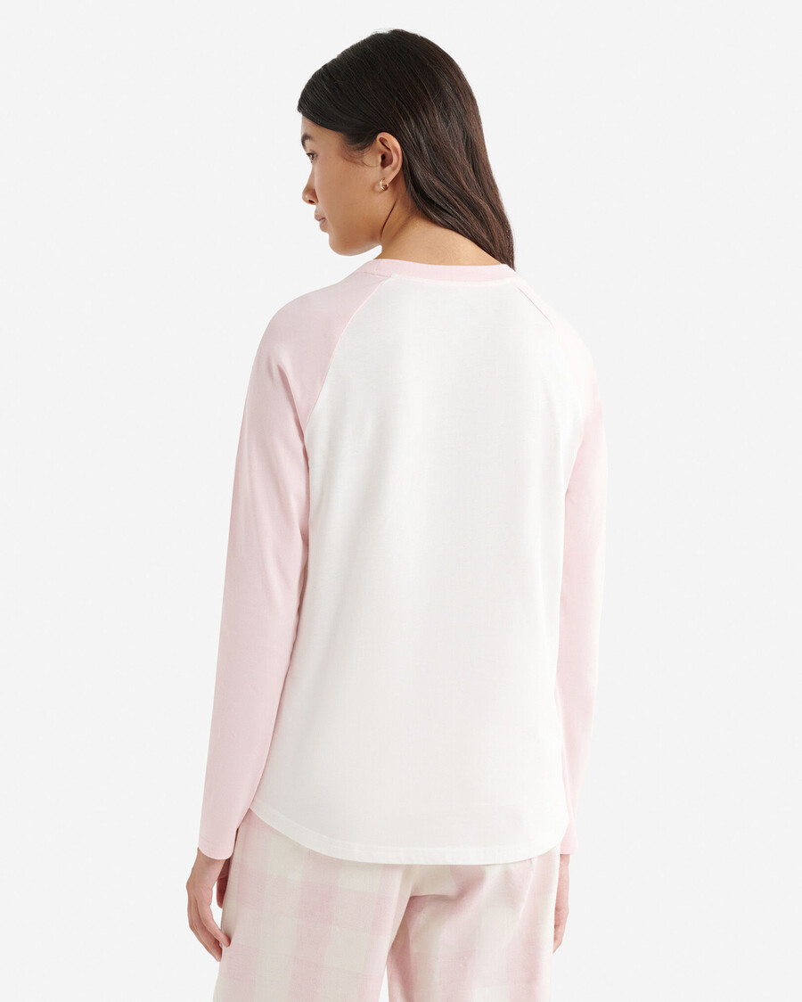 camiseta de manga larga a cuadros cooper para mujer