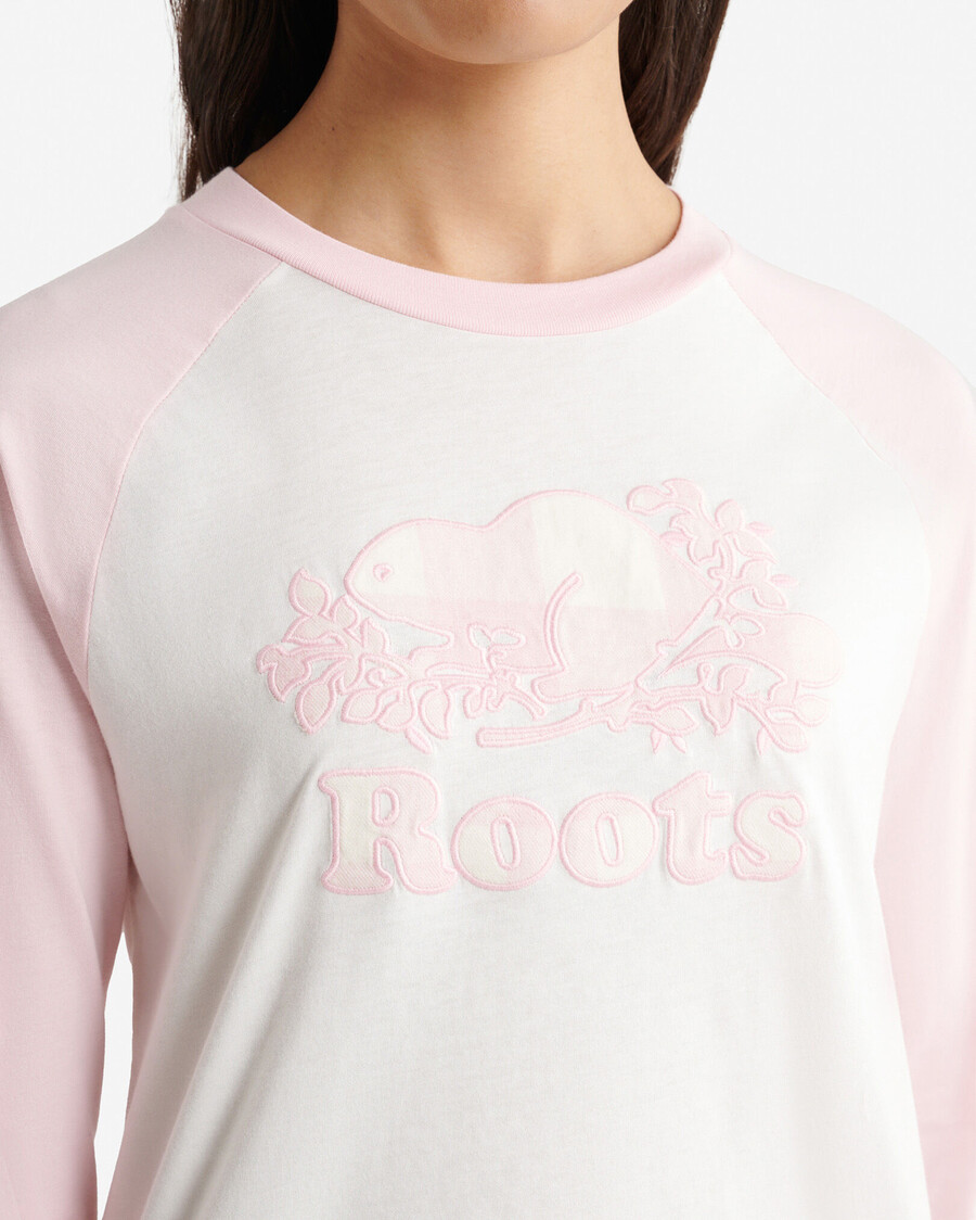 camiseta de manga larga a cuadros cooper para mujer
