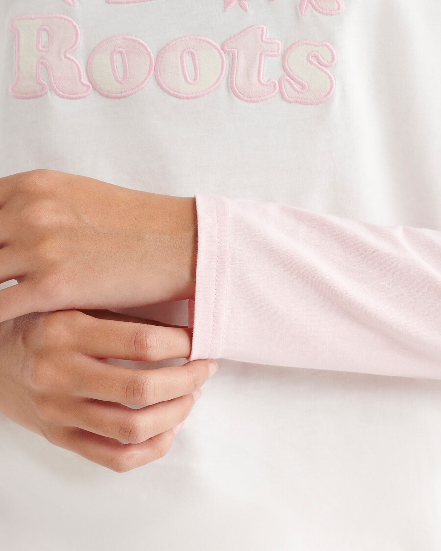 camiseta de manga larga a cuadros cooper para mujer