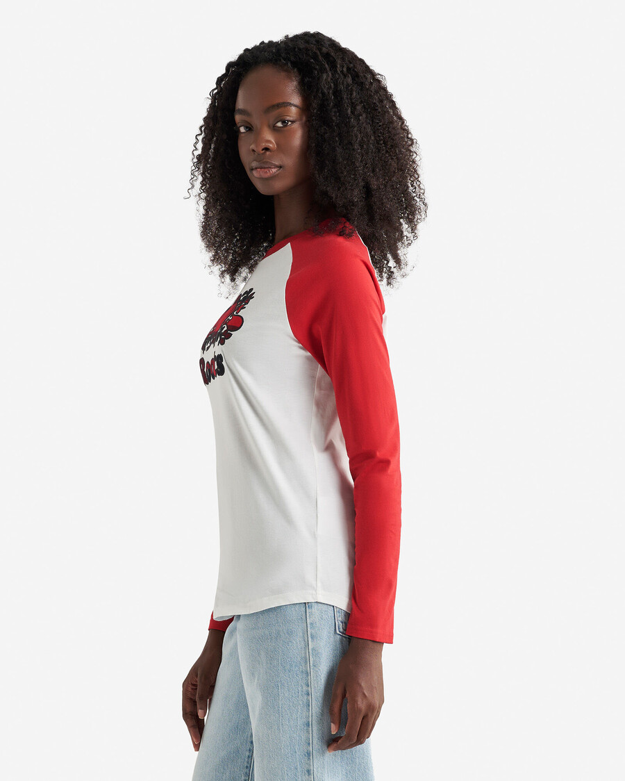 camiseta de manga larga a cuadros cooper para mujer