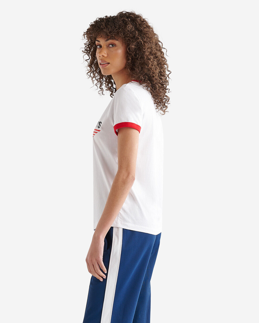 camiseta ringer de northern athletics para mujer