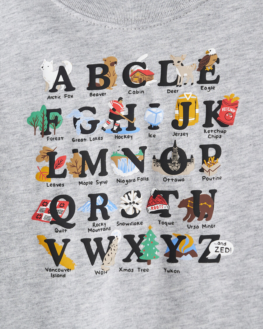 camiseta para bebé abc de canadá