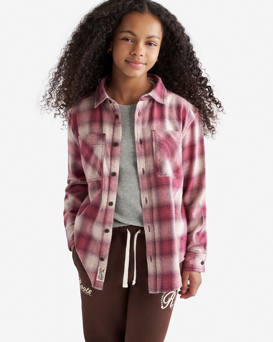 camisa de cuadros relajada para niños
