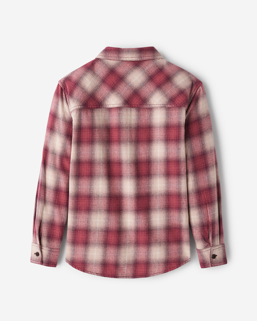 camisa de cuadros relajada para niños