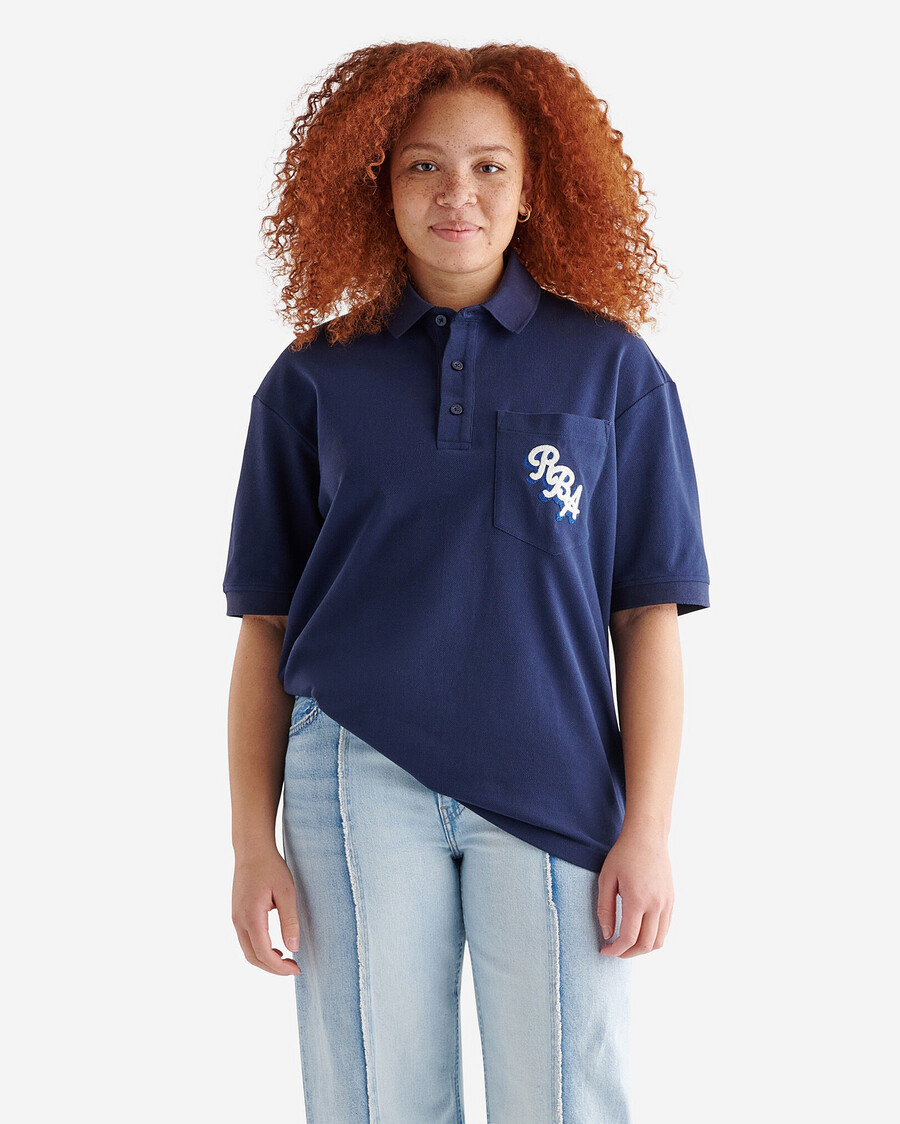 polo de manga corta con bolsillo extragrande de rba