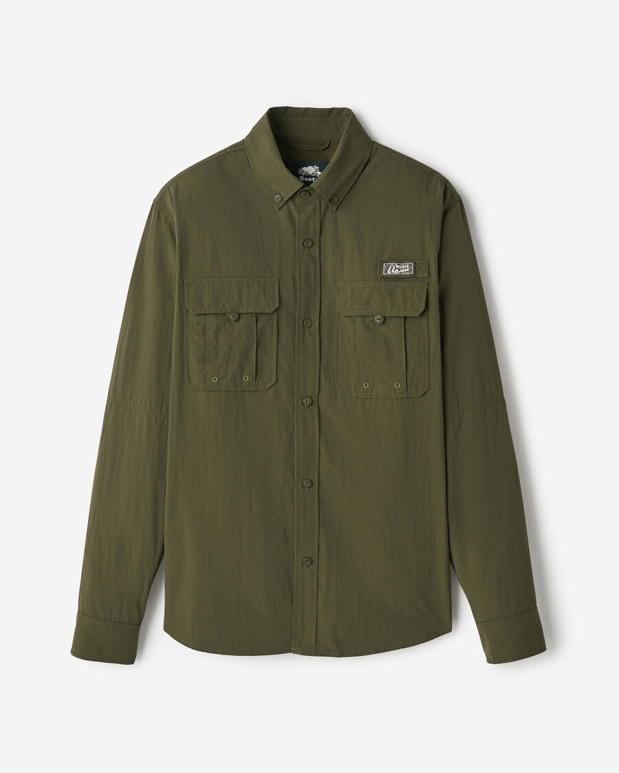 camisa de nailon para exteriores roots