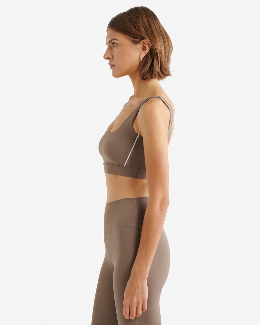 sujetador deportivo elástico con ribetes restore