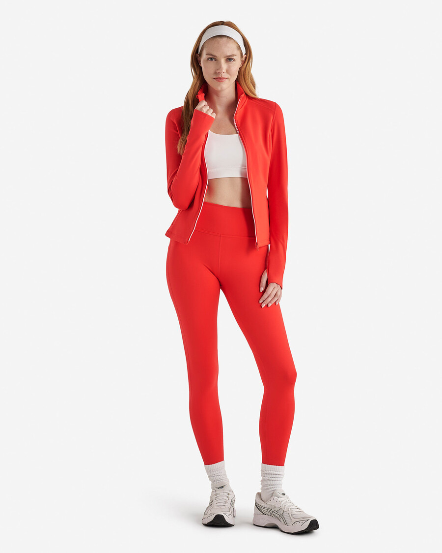 chaqueta activa cálida con cremallera completa