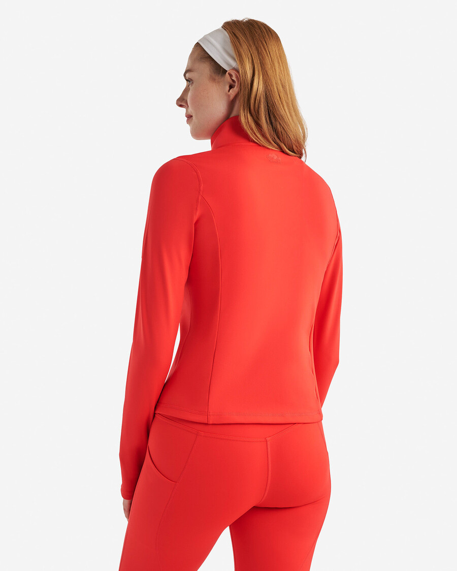 chaqueta activa cálida con cremallera completa