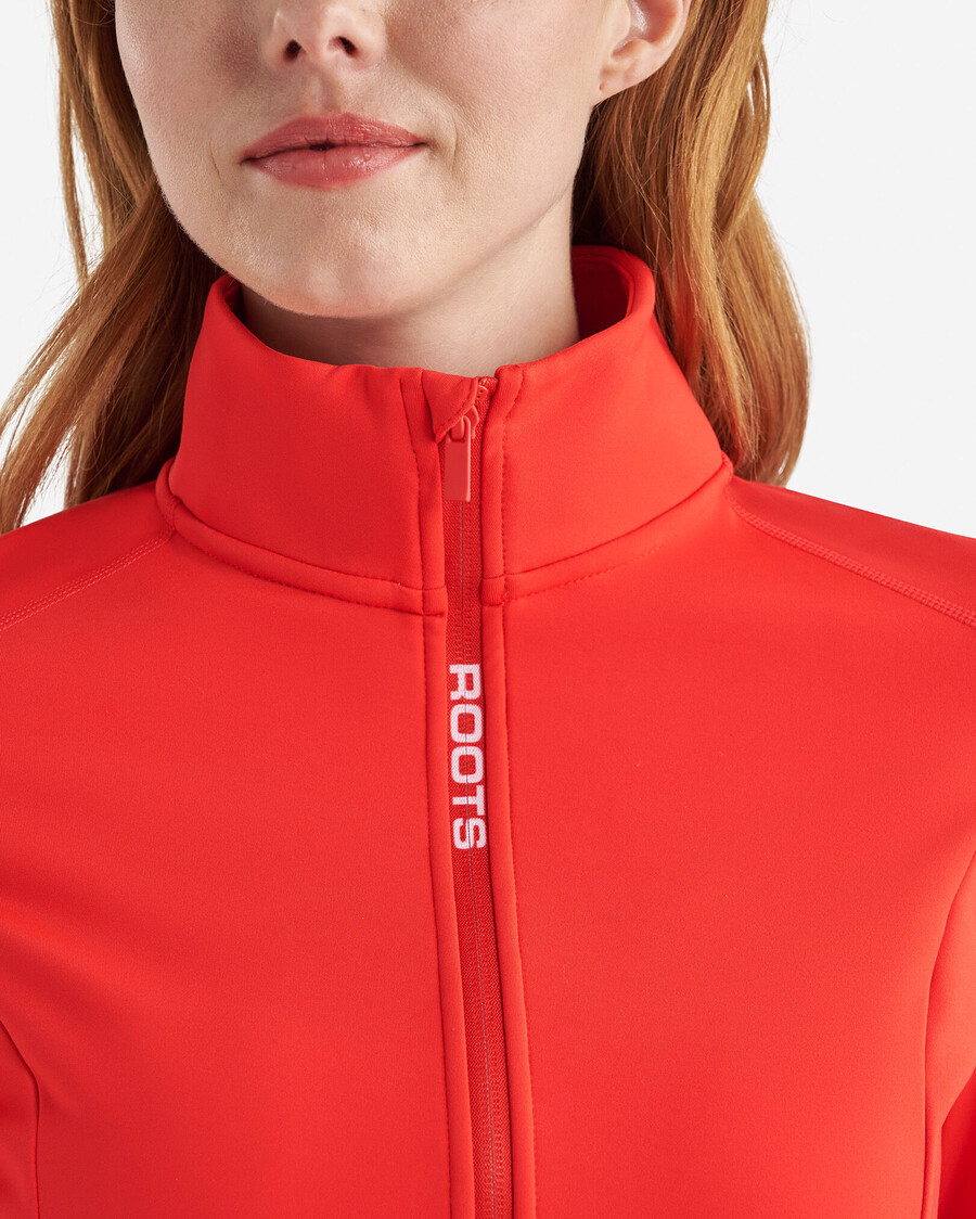 chaqueta activa cálida con cremallera completa