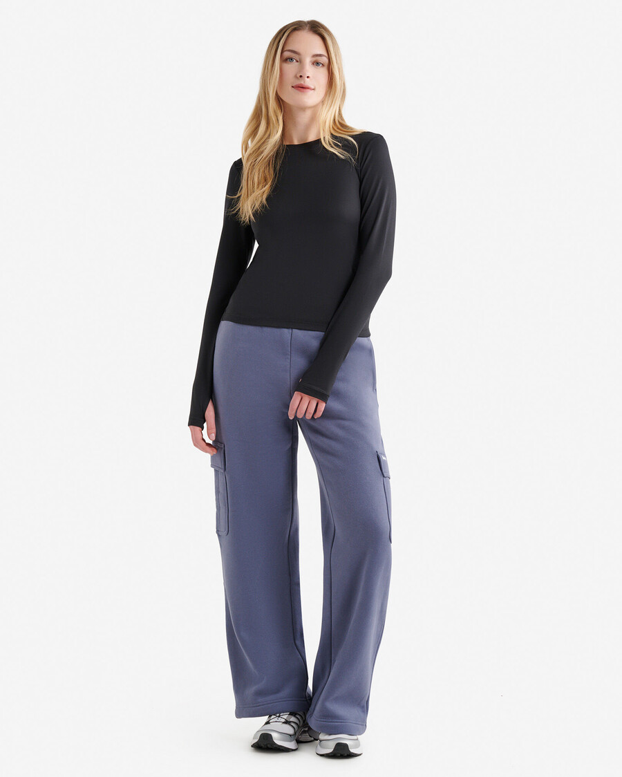 renew knit top de manga larga