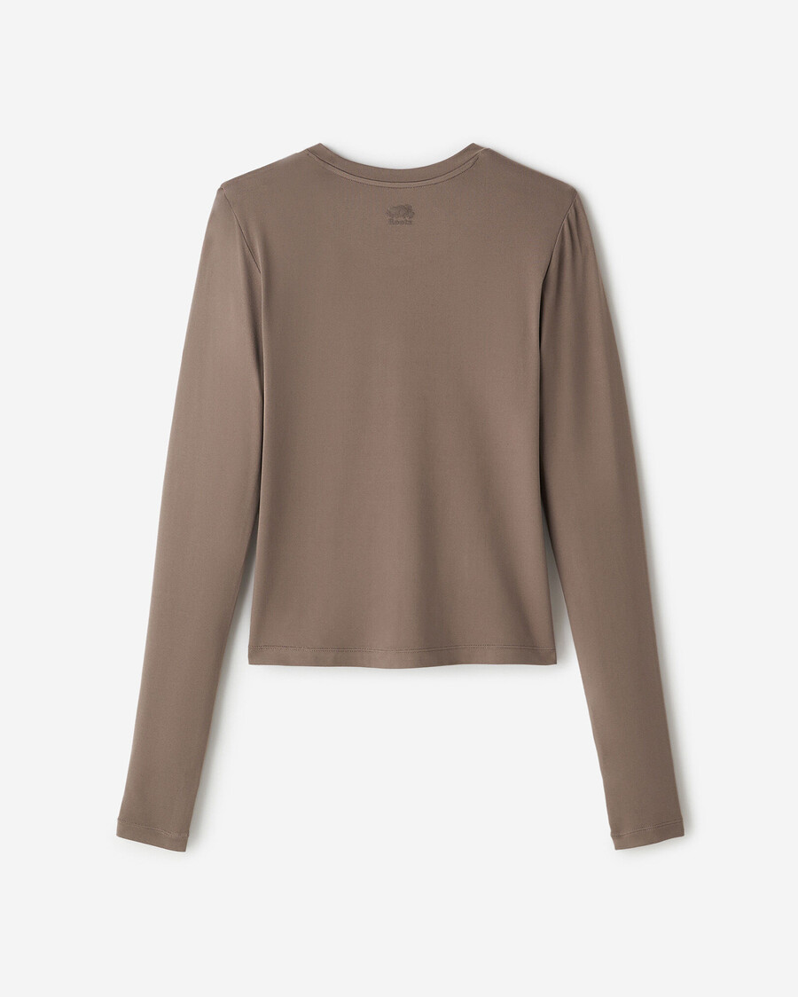 renew knit top de manga larga