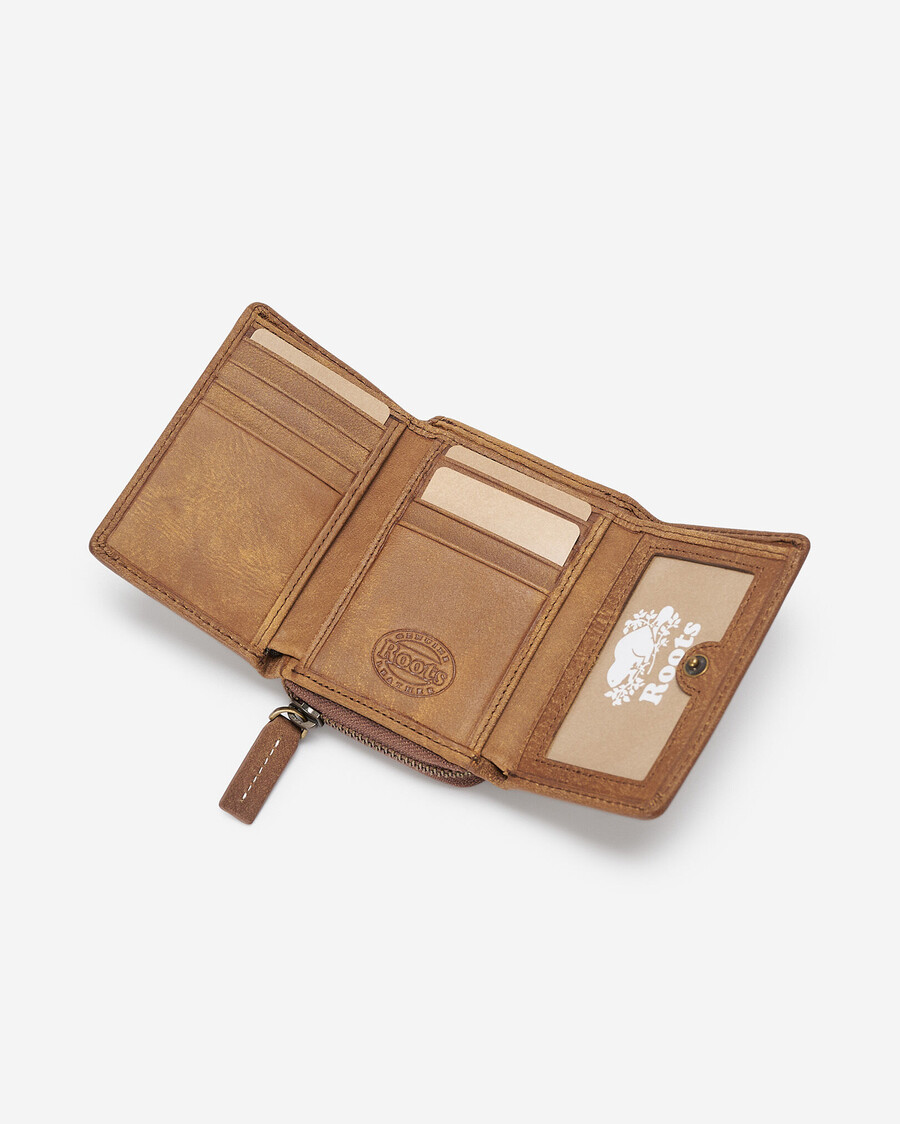 bolso de mano pequeño de tres pliegues tribe