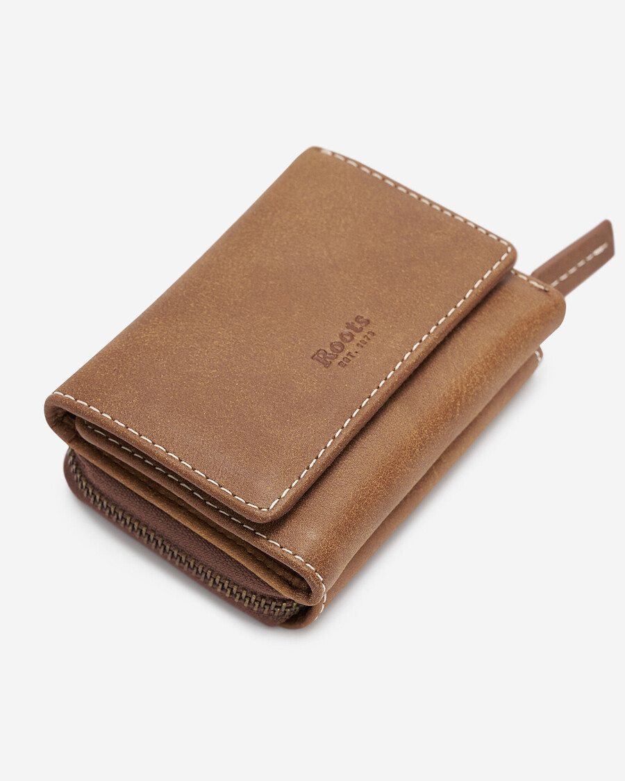 bolso de mano pequeño de tres pliegues tribe